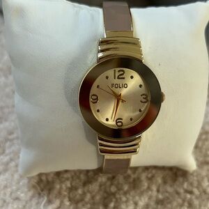 Gold Folio Watch